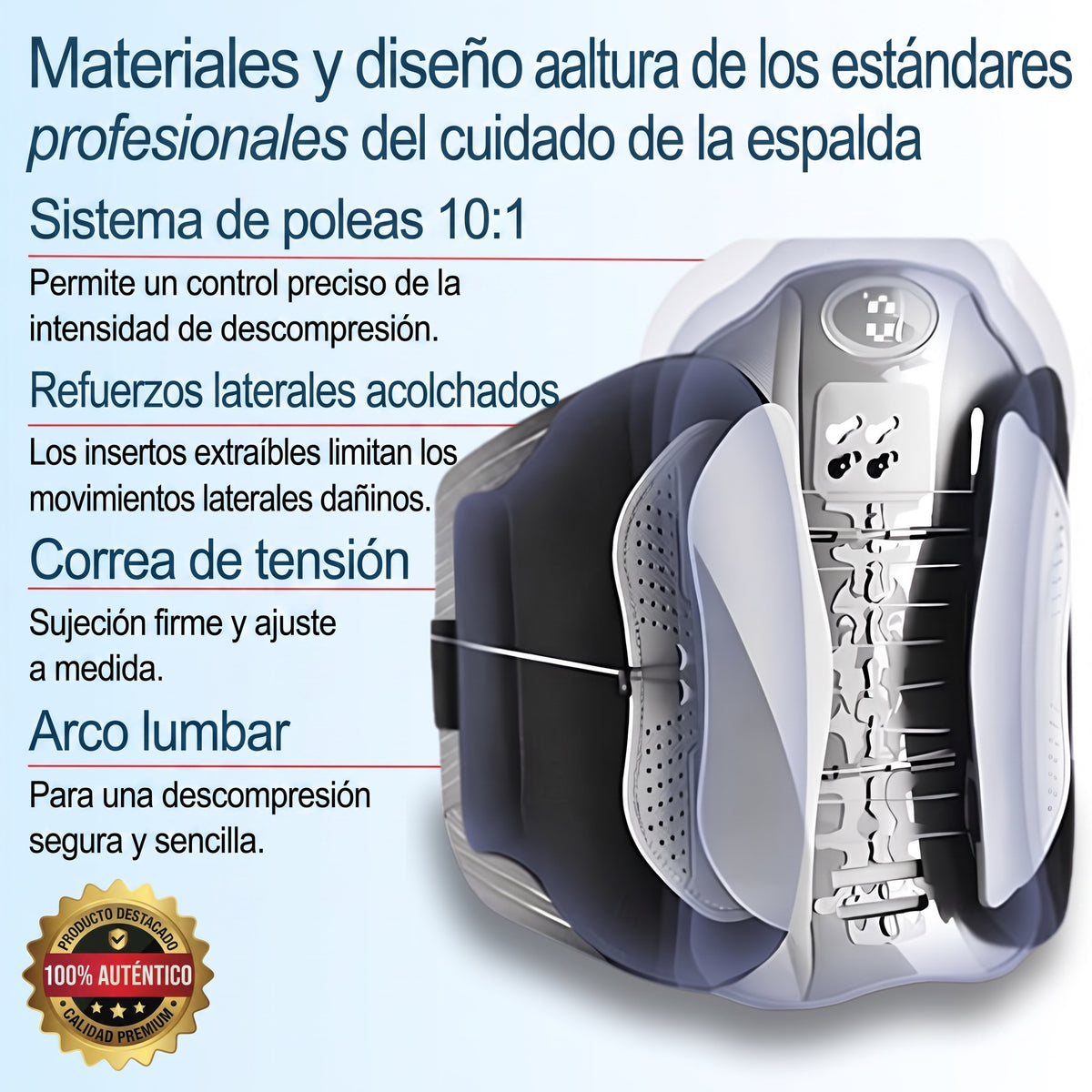 Cinturón de soporte lumbar Neurogena™