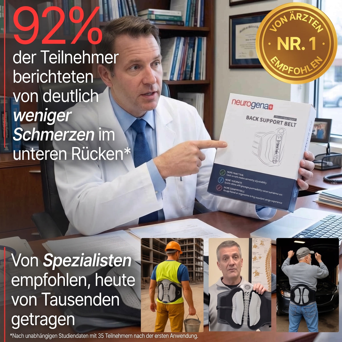 Neurogena™ Rückenstützgürtel