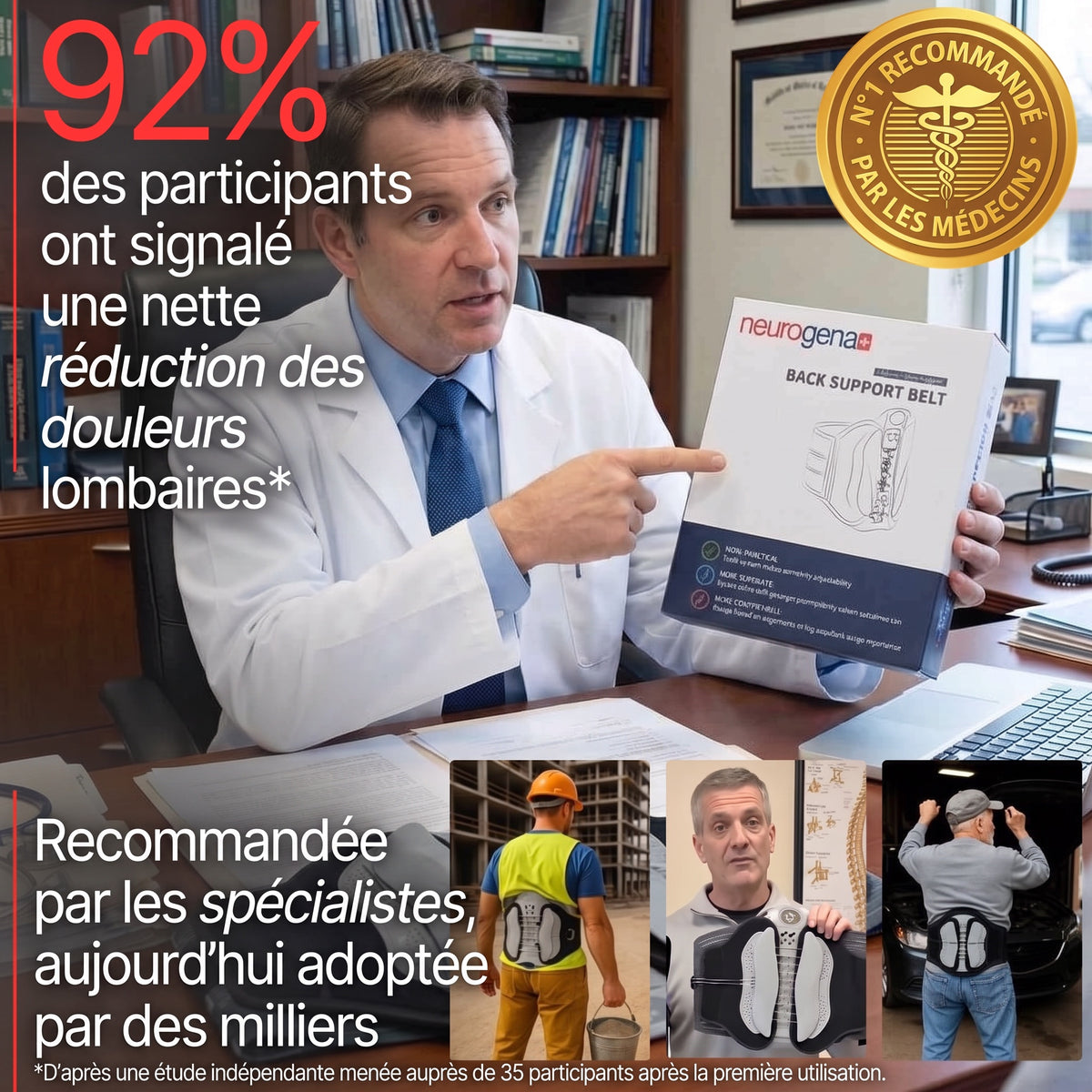 Ceinture de maintien lombaire Neurogena™