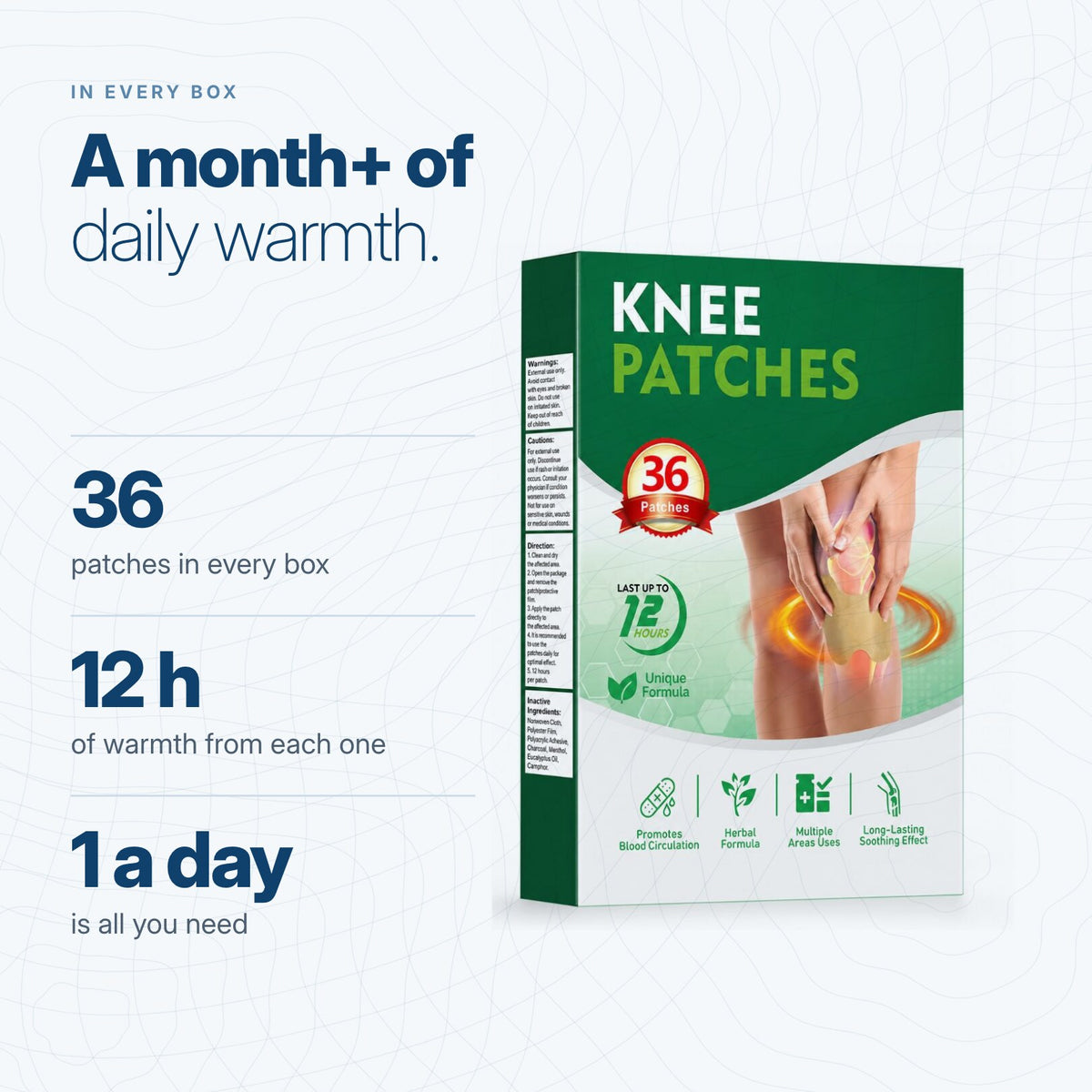 Knee Warming Patches